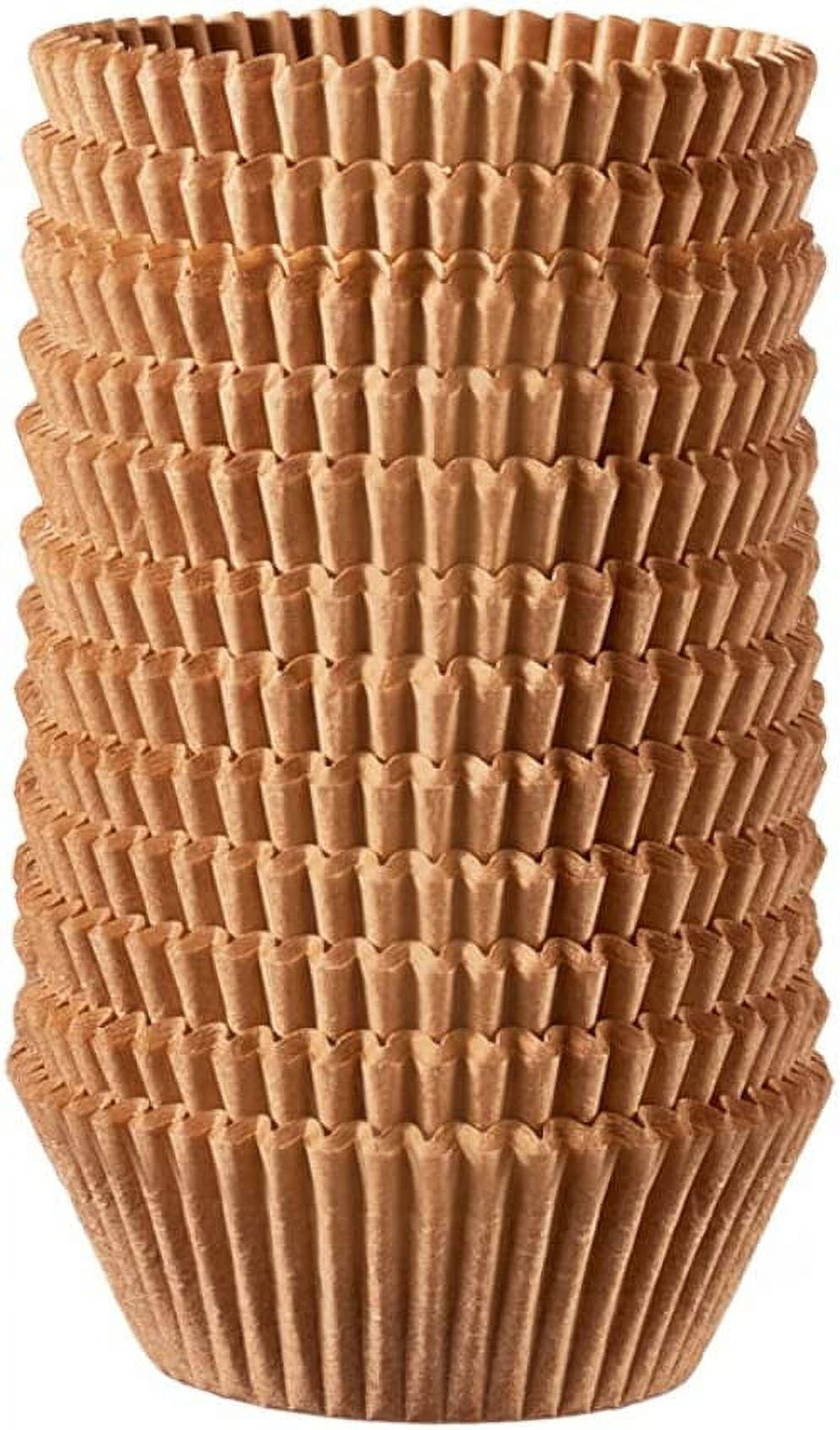 Comfy Package Kraft Cupcake Liners for Baking Cup Cake Paper Cup Set, 500Pack White