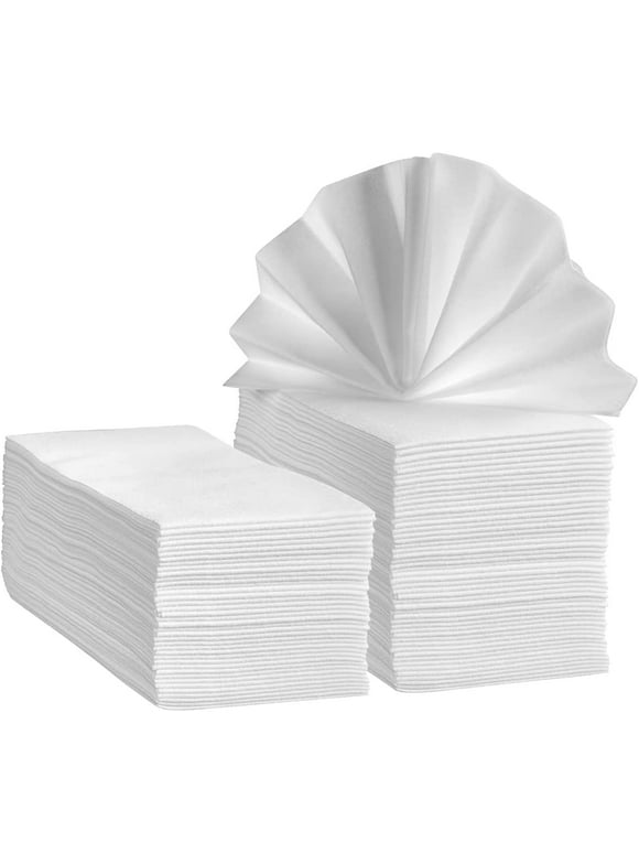 Comfy Package Paper Napkins Disposable Hand Towels for Bathroom Party Napkin, 100-Pack