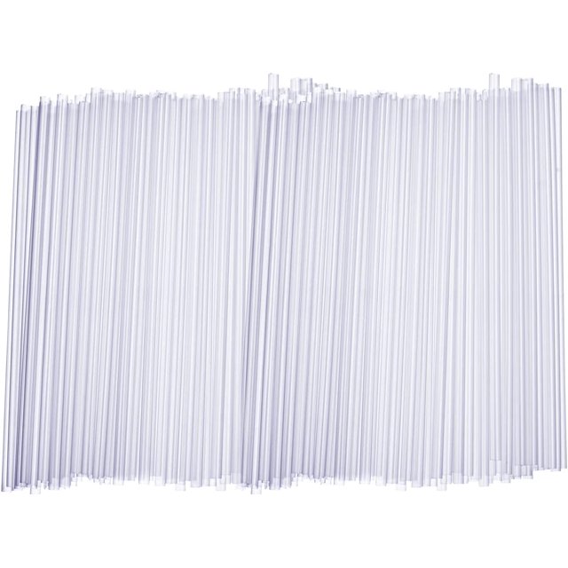 Comfy Package Plastic Straws Disposable Smoothie & Cocktail Straws, 500