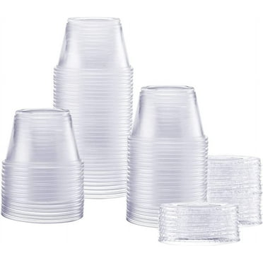 JOLLY CHEF Reusable Mini Snack Square Clear Disposable Plastic Dessert ...
