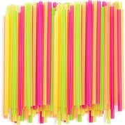 Comfy Package Wide Straws for Drinking & Smoothies [100 Pack] Assorted Colors