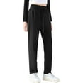 thumbnail image 1 of Comfy Pants for Women Stretch Active Comfort Quick Drying Casual Breathable Drawstring Zipper Pockets Hiking Pants Black M, 1 of 5