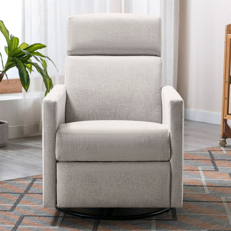 Comfy Rocker Nursery Chair, 361 Degree Rotating Gliding Rocking