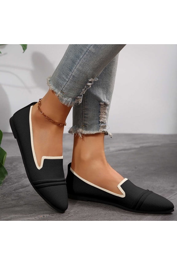 Comfy Shoes for Women Tawop Blue Flats Round Toe Fashion Ladies Breathable Shoes 41(Us:8.5)
