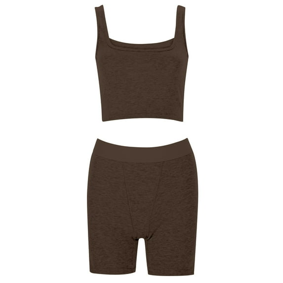 Comfy Shorts for Women, Active Shorts for Women,Trendy High Waisted Women's Shorts Suit with Striped Knit Design for Active Comfort and Style in Casual Sports Attire