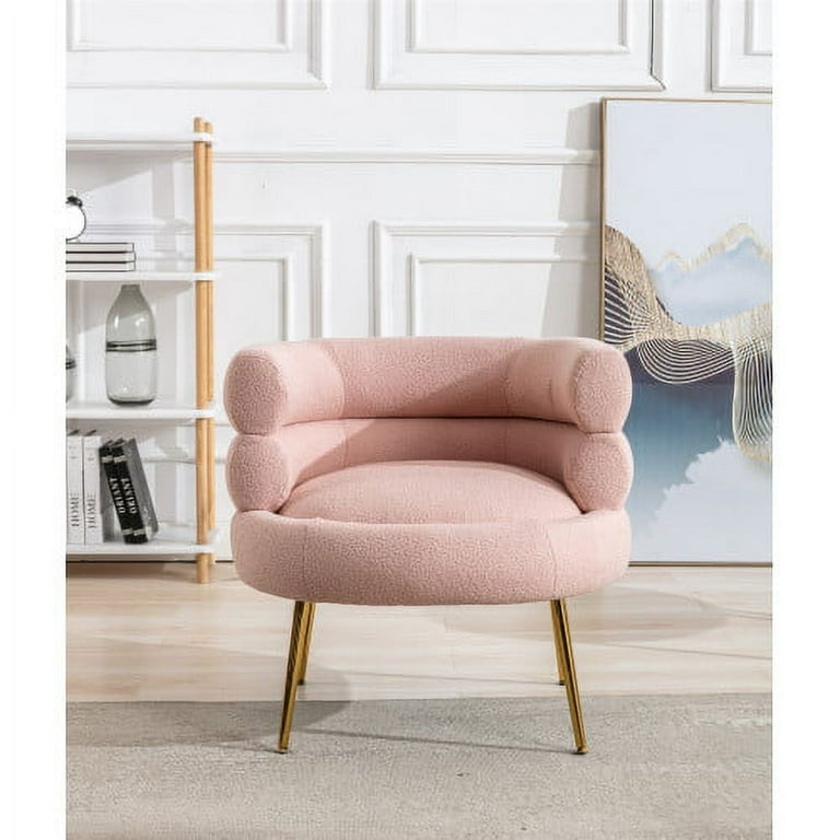 Comfy Single Sofa Chair Upholstered Round Single Sofa Reading