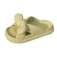 thumbnail image 1 of Comfy Slippers Thick Sole Cute Bow Soft Cushion Platform Non-Slip Quick Drying Open Toe Home House Bathroom Bedroom Slides Lightweight Sandals Indoor and Outdoor Shoes for Women and Girls, 1 of 4