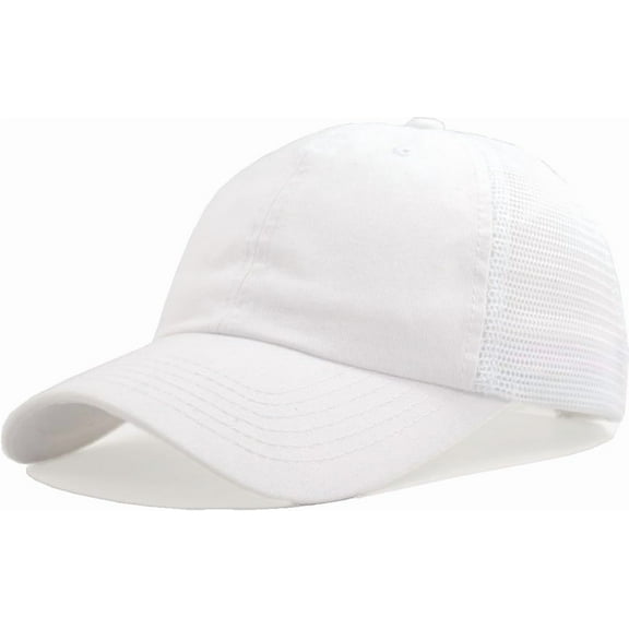 Comfy Vintage Trucker Baseball Hat- M/L/XL/XXL Women Men Unstructured Washed Dad Cap | Snapback | Soft Crown | Soft Mesh