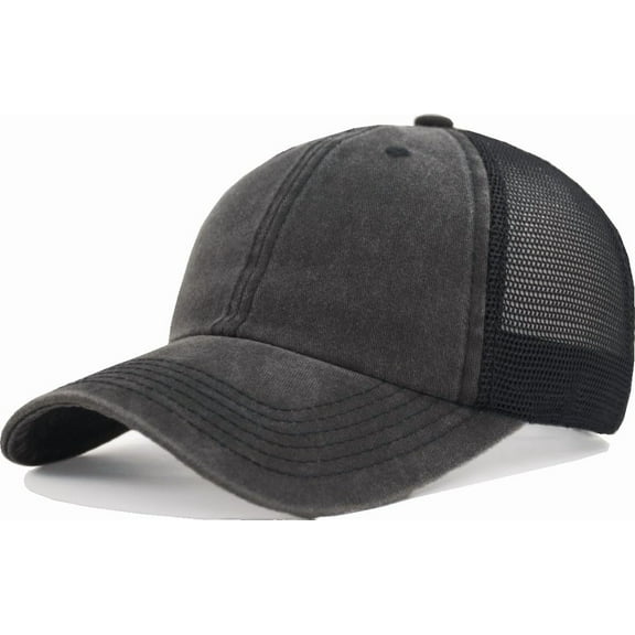 Comfy Vintage Trucker Baseball Hat- M/L/XL/XXL Women Men Unstructured Washed Dad Cap | Snapback | Soft Crown | Soft Mesh