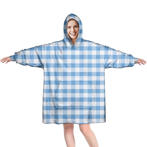 Comfy Wearable Blanket Hoodie for Women Men Adult, Oversized Sherpa Fleece Sweatshirt Blanket with Hood and Pocket