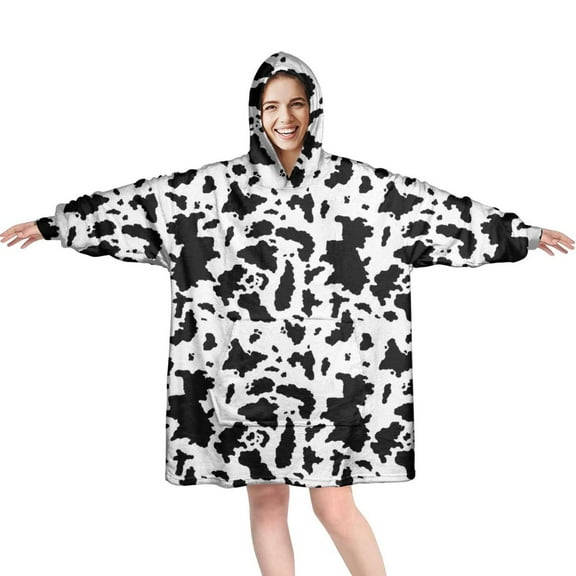 Comfy Wearable Blanket Hoodie for Women Men Adult, Oversized Sherpa Fleece Sweatshirt Blanket with Hood and Pocket