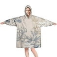 thumbnail image 1 of Comfy Wearable Blanket Hoodie for Women Men Adult, Oversized Sherpa Fleece Sweatshirt Blanket with Hood and Pocket, 1 of 7