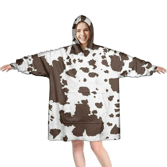 Comfy Wearable Blanket Hoodie for Women Men Adult, Oversized Sherpa Fleece Sweatshirt Blanket with Hood and Pocket