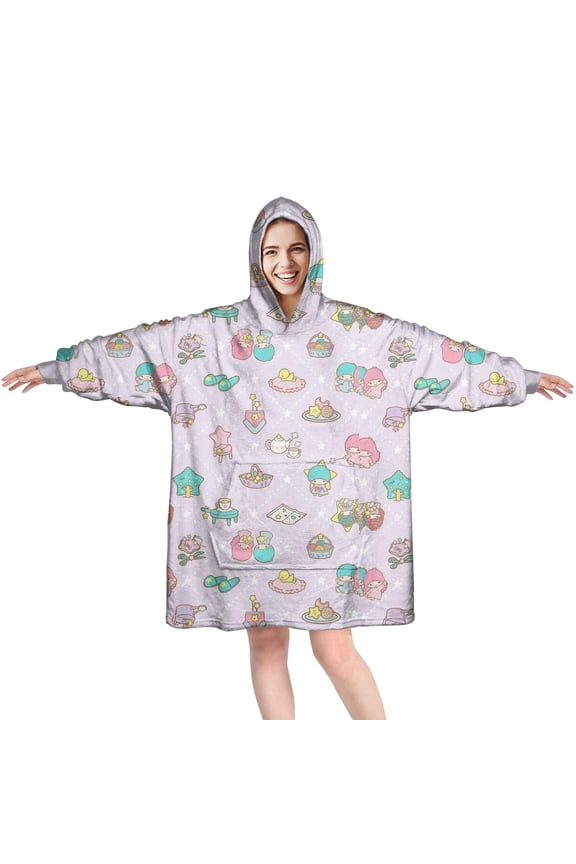 Comfy Wearable Blanket Hoodie for Women Men Adult, Oversized Sherpa Fleece Sweatshirt Blanket with Hood and Pocket