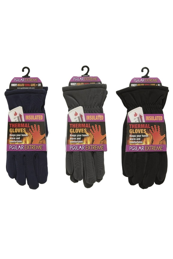 Comfy Winter Gloves For Women, Sherpa Lined Thermal Insulated Stretch Glove, Warm Cold Weather Gloves, Polar Extreme