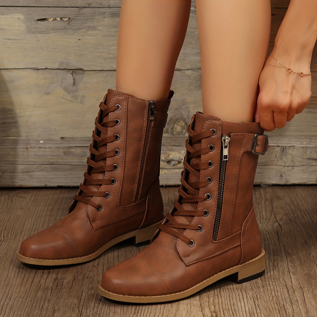 Comfy combat boots on sale