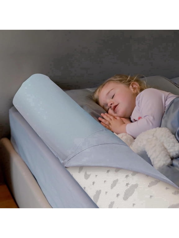 Foam Bed Rail for Toddlers, White 52" x 5", 1 Pack