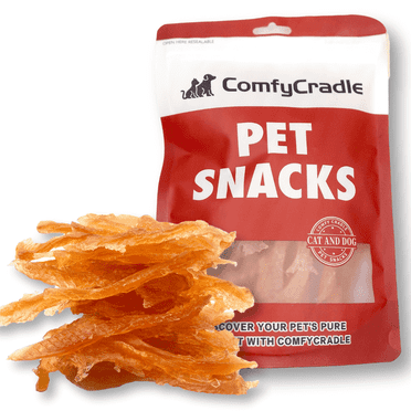 ComfyCradle Chewy Chicken Jerky Dog Treats, High-Protein, Perfect for Training, 7.05 oz