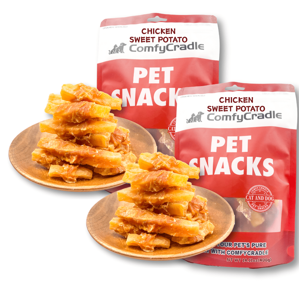 ComfyCradle Chicken Wrapped Sweet Potato Dog Treats, Grain-Free & High-Protein, 1.76 Pound