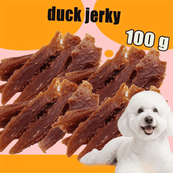 ComfyCradle Duck Jerky Dog Treats, 3.53 oz - Grain-Free High-Protein Training Snacks for Small & Large Breeds, Dental Chews & Meal Topper