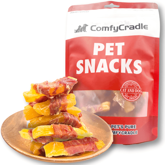 ComfyCradle Duck Wrapped Sweet Potato, Gluten & Grain Free Chewy Dog Treats, 7.05 oz
