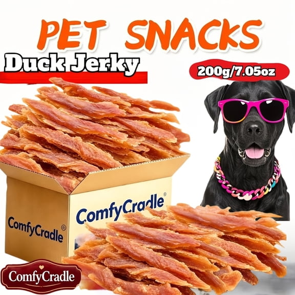 ComfyCradle Natural Beef Jerky Dog Treats Suitable for Puppy & Adult - High Protein Grain-Free Beef Sticks, Long-Lasting Molar Chews with Fresh Meat Snacks for Training Rewards, Suitable for All Bree