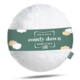 thumbnail image 1 of ComfyDown 95% Feather 5% Down, 18 Inch Diameter Round Decorative Pillow Insert, Sham Stuffer - Made in USA, 1 of 8