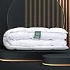 ComfyDown RoyalRest Comforter - Made in USA, 750+ Fill Power Luxury White Down, All-Season, Machine Washable, Twin XL 68" x 86"