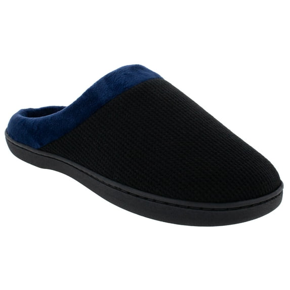 ComfyFeet Everything Comfy Black and Navy Clog Slipper - Large