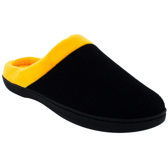 ComfyFeet Everything Comfy Black and Yellow Clog Slipper - Medium
