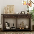 thumbnail image 1 of ComfyHaus WF192012AAP 59 in. Madeline Console Table with Drawer & Bottom Shelf, Espresso, 1 of 1