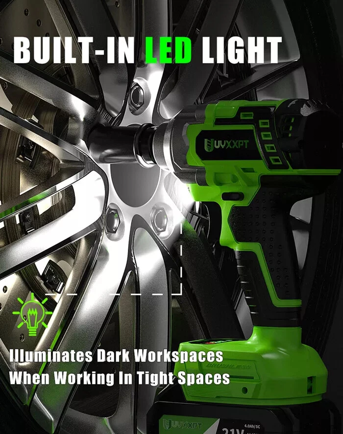 ComfyPro 2-in-1 Impact Driver Set Cordless Brushless Drill 21V Power ...