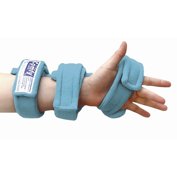 ComfySplints Dorsal Hand Orthosis, Pediatrc Medium - Left, Terry Cloth - Turquoise