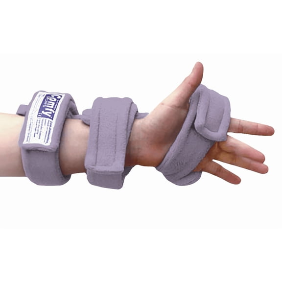 ComfySplints Dorsal Hand Orthosis, Pediatrc Small - Left, Terry Cloth - Purple