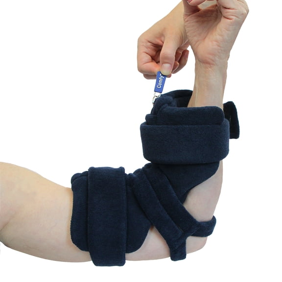 ComfySplints Locking Elbow Orthosis - Pediatric Medium/ Terry Cloth - Turquoise