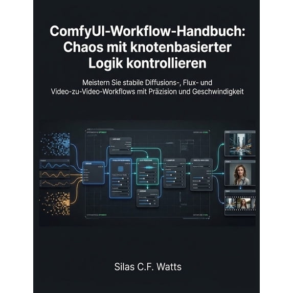 ComfyUI-Workflow-Handbuch: Chaos mit knotenbasierter Logik kontrollieren: Meistern Sie stabile Diffusions-, Flux- und Vi, (Paperback)