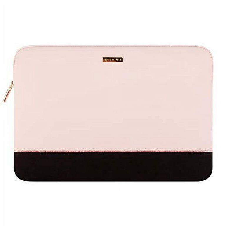 Comfyable Laptop Sleeve Compatible w/ 1313.3 inch MacBook Pro & MacBook Air Water Resistant Cover Computer Case for Mac Pink & Black