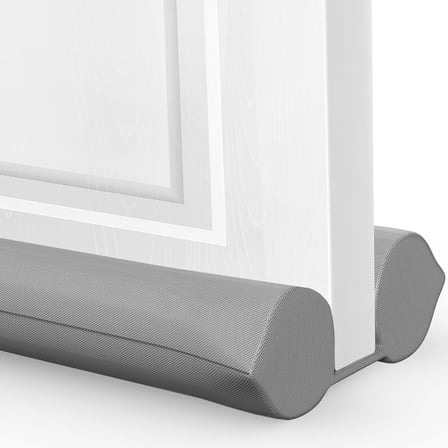 Comfyanno Under Door Draft Stopper - Bottom Door Gap Filler & Seal - Windproof Coating Cover - Fits 30” to 36” Door - Block Noise, Sound, Hot Air, Light, Wind - Easy Install Draft Blocker - Gray