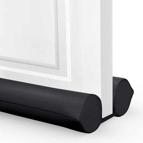 Comfyanno Under Door Draft Stopper - Bottom Door Gap Filler & Seal - Windproof Coating Cover - Fits 30” to 36” Door - Block Noise, Sound, Hot Air, Light, Wind - Easy Install Draft Blocker - Black