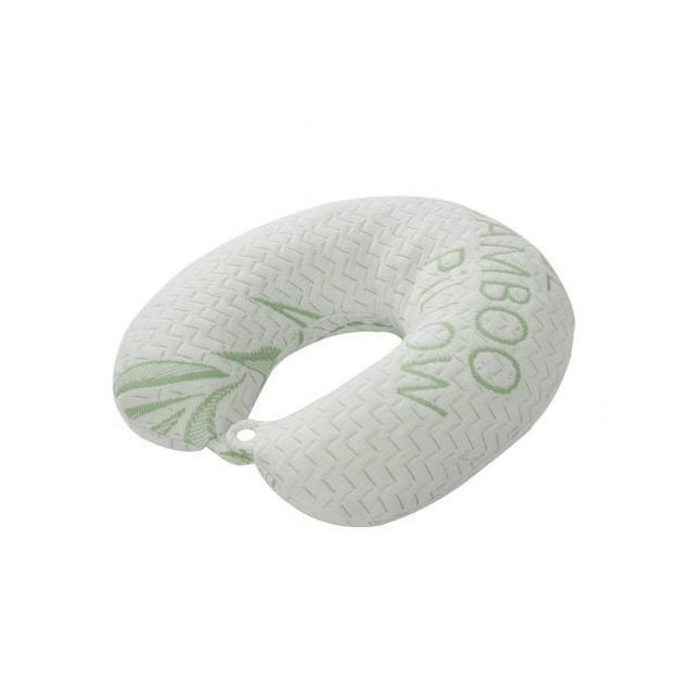 Comfylife Bamboo Neck Pillow, Memory Foam with Bamboo Cover,Super Soft, Antibacterial, Removable