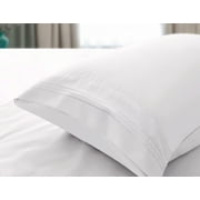 Comfylife Bamboo Pillowcase Set, Softer Than Cotton,Moisture Wicking, No Fading- Queen (2 Pieces)-White