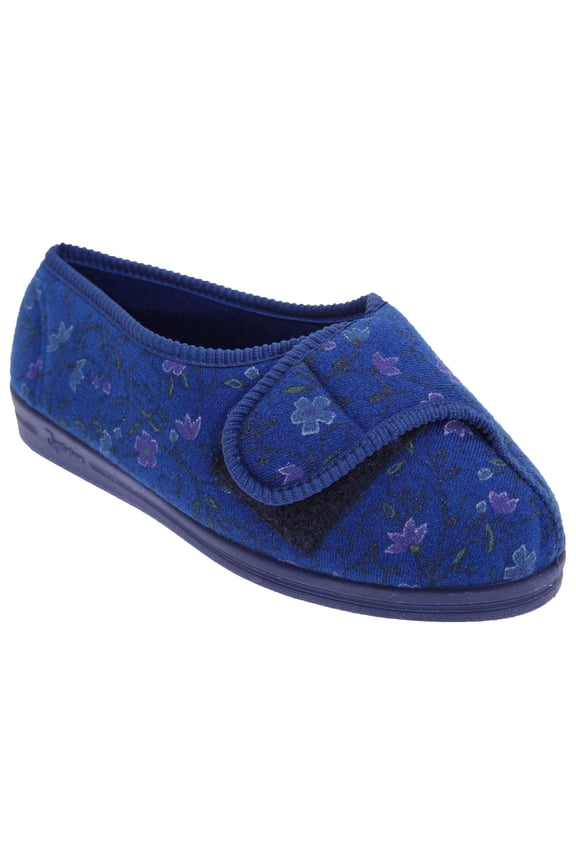 Womens Davina Floral Superwide Slippers