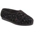 thumbnail image 1 of Comfylux Womens Helen Floral Superwide Slippers, 1 of 1