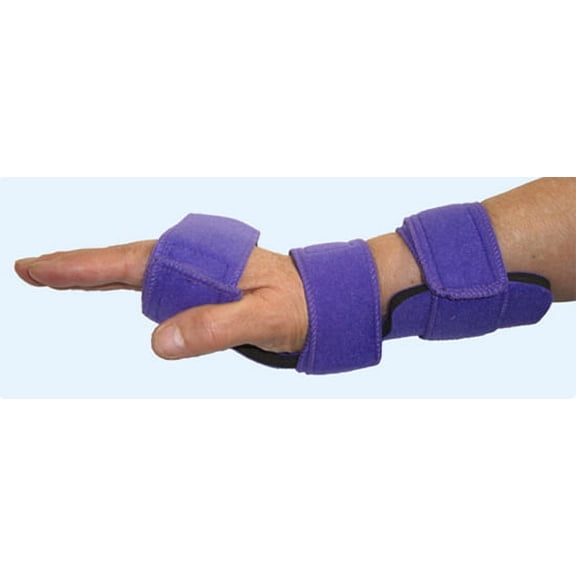 Comfyprene Cock-Up Hand, Pediatric Small, Purple, Neoprene