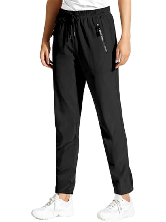 Comfys Fit Stretch Active Pants for Women Breathable Quick Drying Travel Hiking Comfy Work Pants with Zipper Pockets