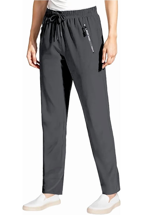 Comfys Fit StretchActive Women's Ultra Stretch Ice Silk Pants - Quick Drying Casual Elastic Waist Comfort Stretch Pants for Women Over 50