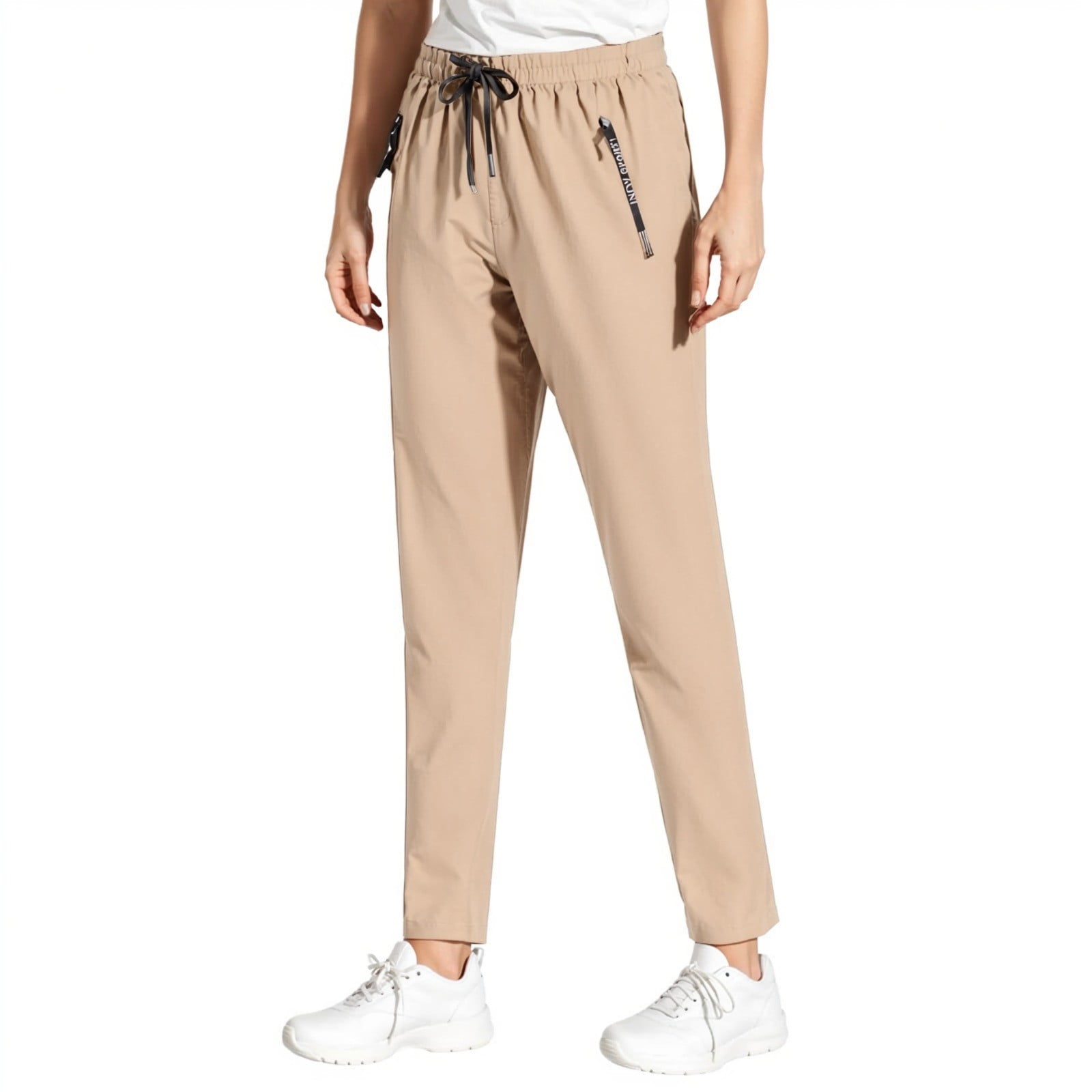 Comfysfit Pants, Comfy's Fit Pants Petite, Comfy Fit Stretch Active Pants Women, Comfys Fit Women Quick Drying Pants Beige L