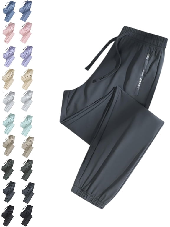 Comfysfit Pants for Women Over 50, Stretch Active - Women's Ultra Stretch Ice Silk Comfort Casual Pants