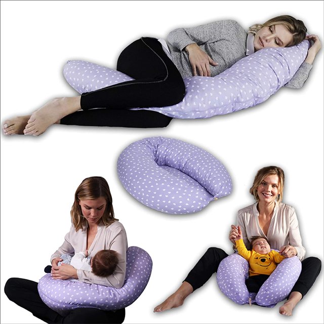 Comfyt Pregnancy Pillows, Full Body Maternity Pillow, Adjustable Loft