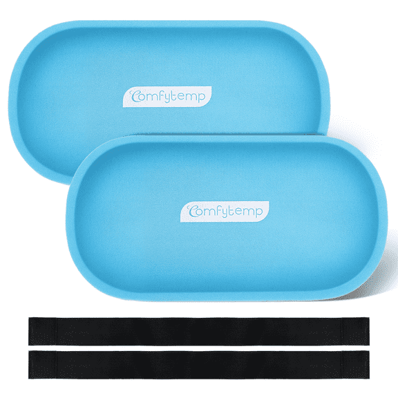 Comfytemp 2 Pack Ice Packs for Injuries,Reusable Hot Cold Compress Soft Ice Packs for Hip Shoulder Knee Back, 10"x5"